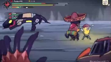 Huntress being ridden by Khezu