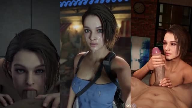 Jill Valentine showing off