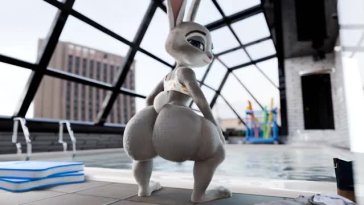 Judy’s pool-side visit