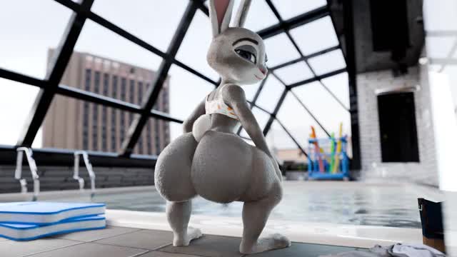Judy’s pool-side visit