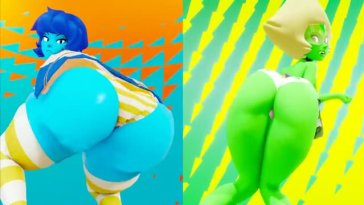 Lapis and Peridot twerking