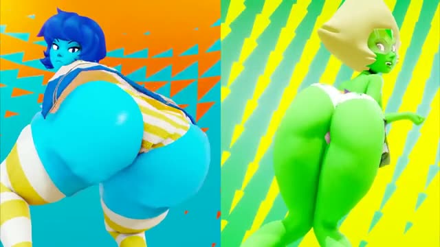 Lapis and Peridot twerking