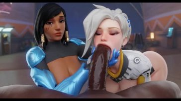 Mercy & Pharah [Blacked][Aphy3D]