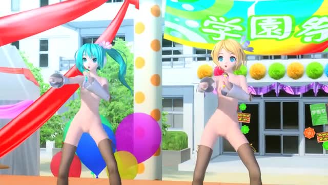 Miku & Rin Nude Dance – Colorful x Melody