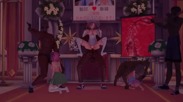 Miku is fucked by bastard on her wedding day