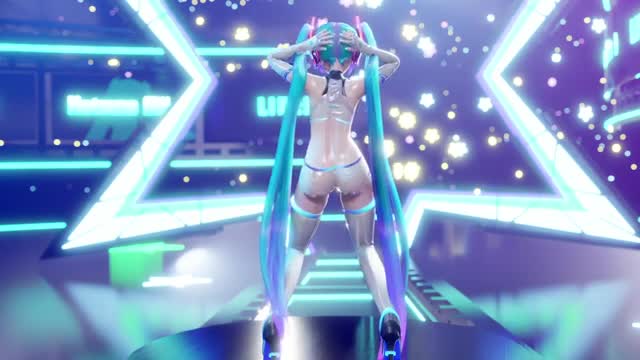 Miku loves to shake her booty!
