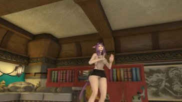 Miqo’te dancing
