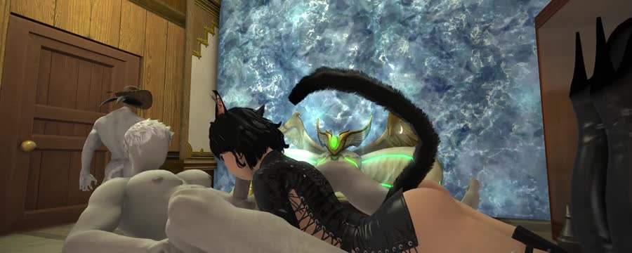 Miqo’te sucking a delicious penis
