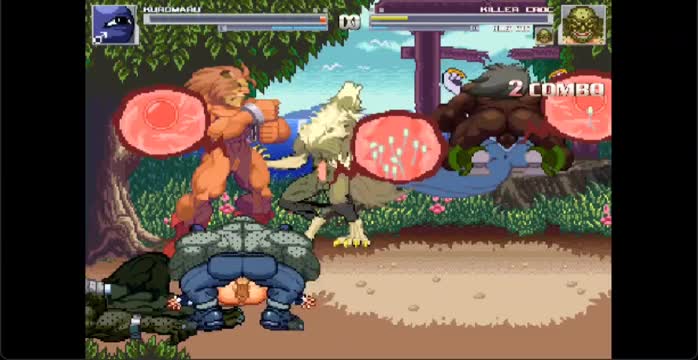 Mugen sex fight Kuramaru VS. Killer Croc Brother