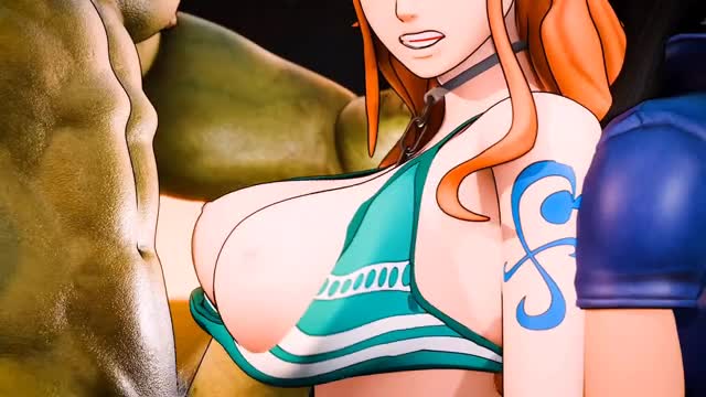 Nami And Nico Robin pay there debt to fish people