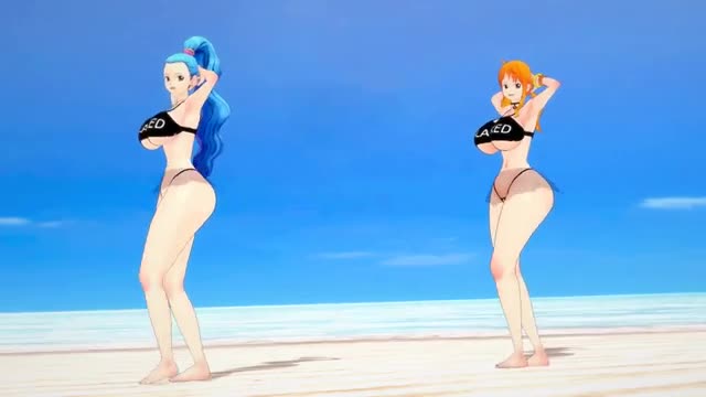 Namilovesbbc – One Piece Nami Vivi BLACKED Dance & Sex MMD Chocolate Cream