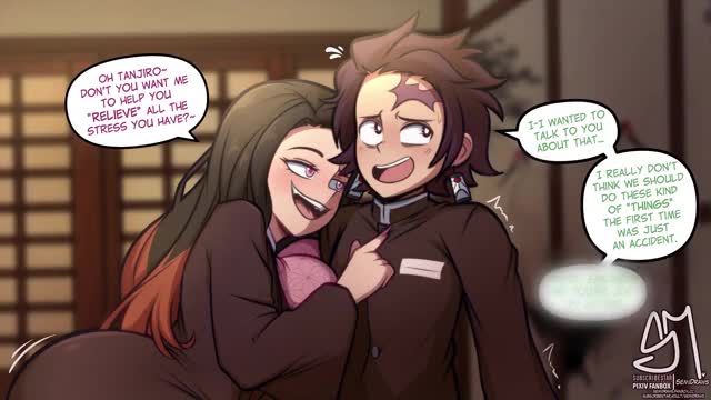Nezuko Relieving Tanjiro『SemiDraws』
