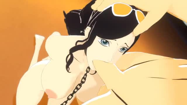 Nico Robin Deepthroats Massive Cock