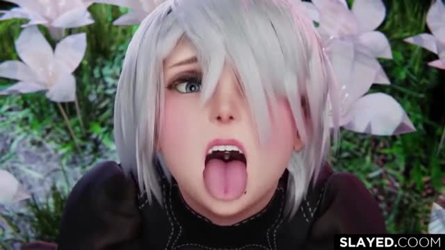 NieR 2B – Automouthful (Bleached)