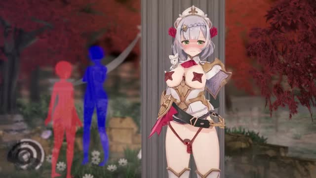 Noelle parasitized by a tentacle suit