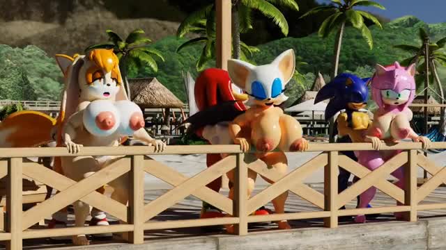 Orgy in the beach