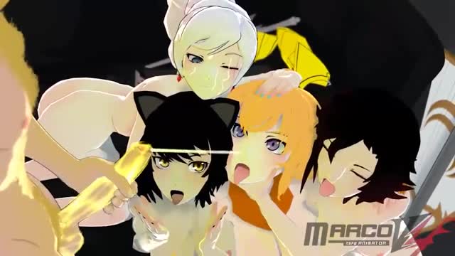 Painting with Team RWBYJ [MarcoV4]