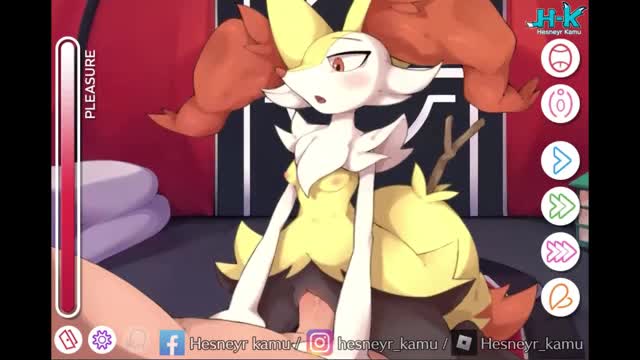 Pokemon Game ( braixen ) vaginal