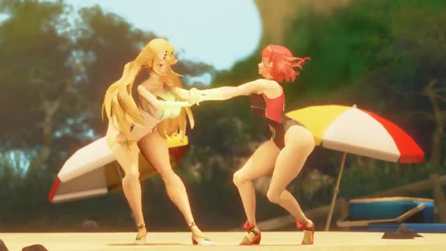 Pyra and mythra by nurico