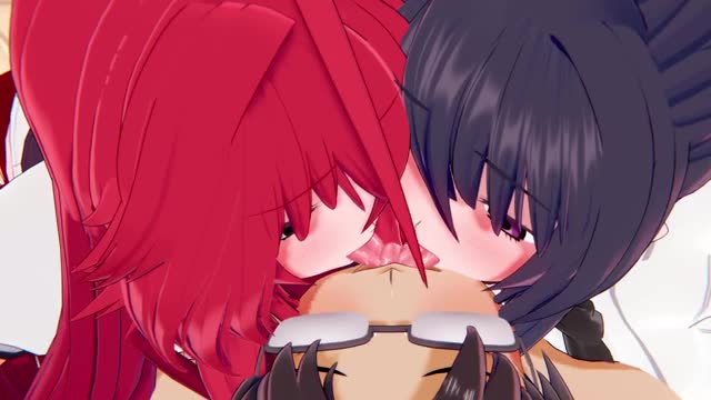 R18 [HMV] Rias Akeno Koneko [High School DxD]