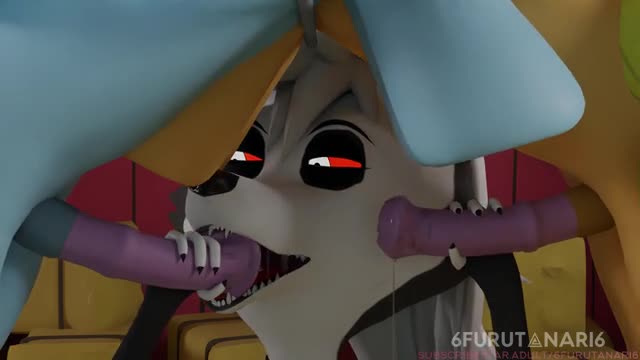 Rainbow Dash and Applejack get milked by Loona