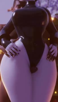 Raven Thighjob [Leotard and Nude] [Alyta3d]