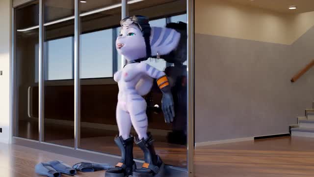 Rivet being freaky in a staricase