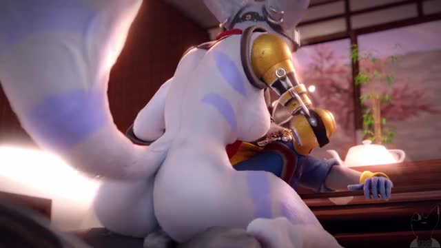 Rivet riding Sly Cooper – TwitchyAnimation
