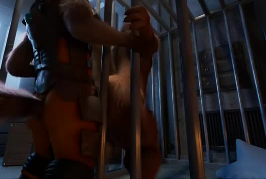 Rocket Raccoon Fucks His Cellmate