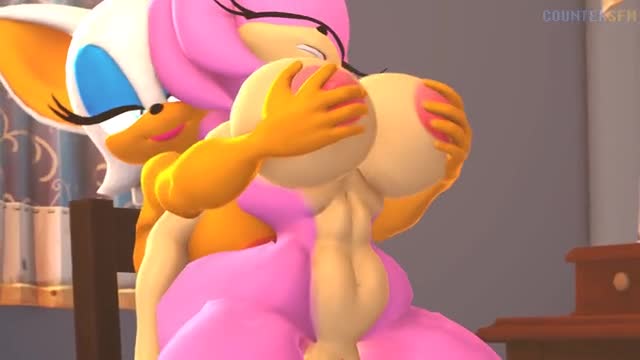 Rouge and Amy (japanese voice)
