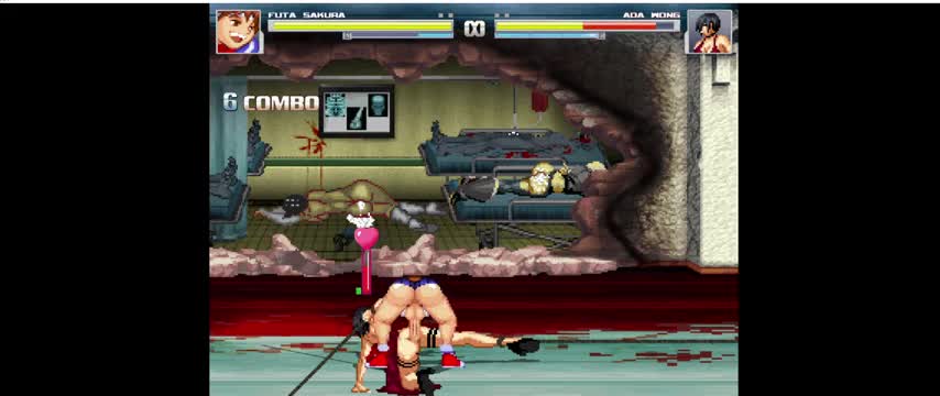 Sakura destroys Ada Wong’s ass in a post-apocalyptic hospital