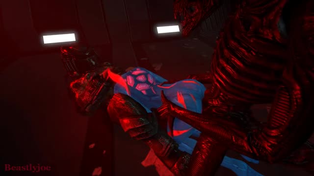 Samus used by two aliens [View 2]