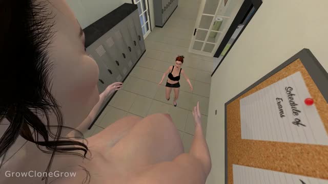 School Hallway Giantess Growth #6