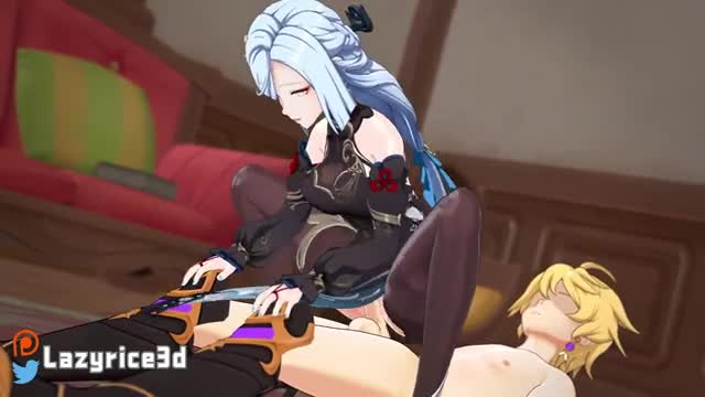 Shenhe Reverse Cowgirl [LazyRice3D]