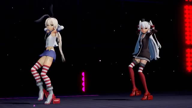 Shimakaze & Amatsukaze – Chocolate Cream [MMD R18] west4826