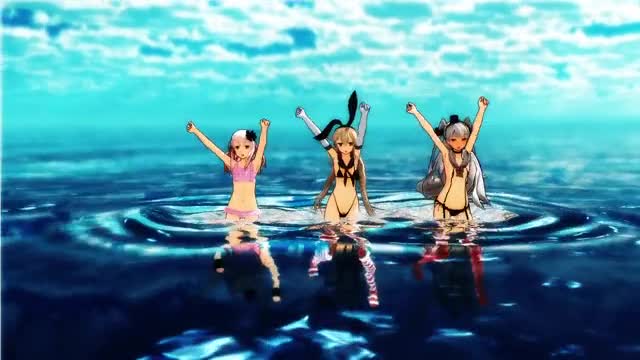 Shimakaze, Amatsukaze & Ro500 – Venom [MMD R18] MikumikuJackD