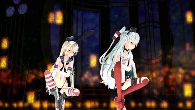 Shimakaze & Amatsukaze – Tougen Renka [MMD R18] Meet