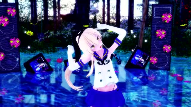 Shimakaze – Deep Blue Town [MMD R15] Hamselvish