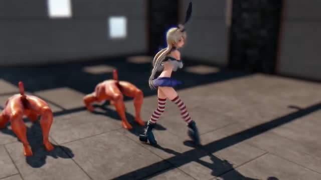 Shimakaze – ELECT (cowgirl) [MMD R18] Carbonized Eye