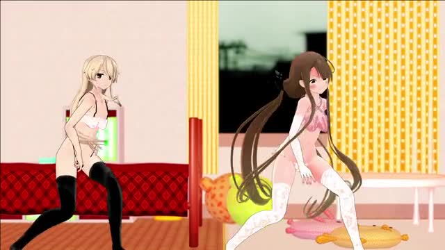 Shimakaze & Kawakaze – Today is Cheerful too [MMD R18] mikumikuJackD