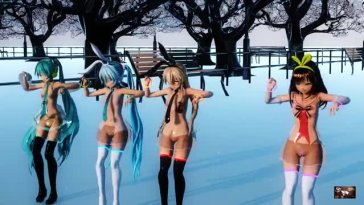 Shimakaze, Miku & Kizuna – Hi Fi Raver [MMD R18] dbsye