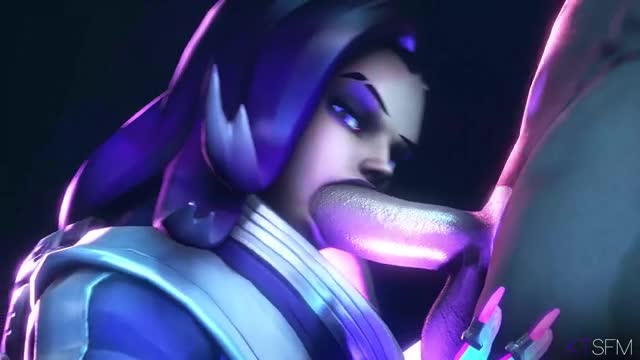 Sombra glowing blowjob