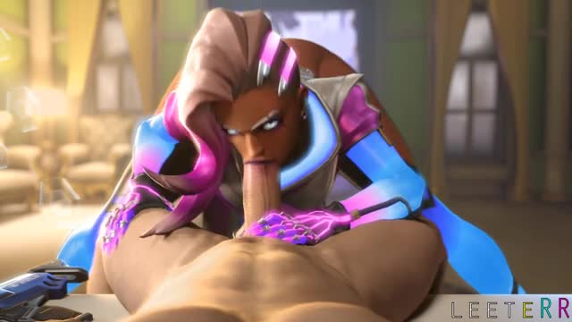 Sombra neon blowjob