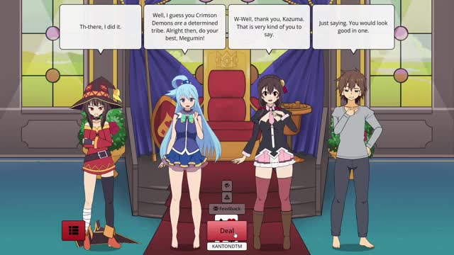 Strip Poker Night at the inventory Konosuba gangs is here