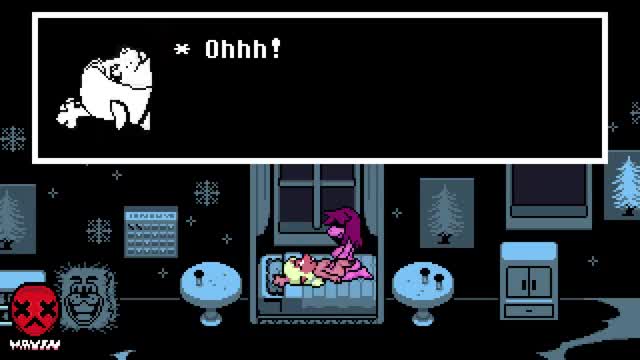 Susie and Noelle in bed