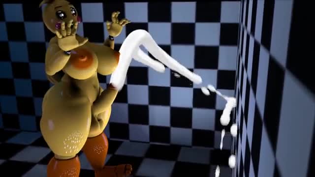 Toy chica shoots her massive thicc throbbing load everywhere