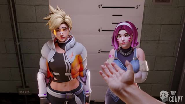 Tracer and D.Va caught by the police intro part 1. [TheCount]