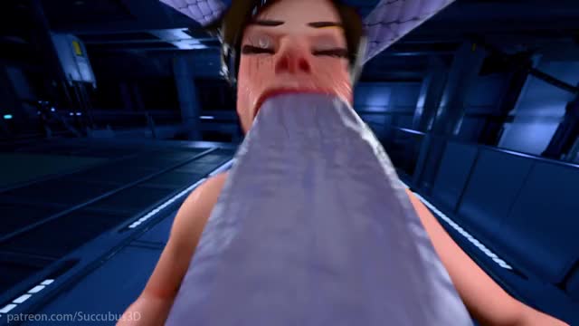 Tracer is brutally facefucked by Widowmaker POV [Succubus3D]