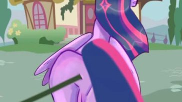 Twilight Sparkle is inflated with water