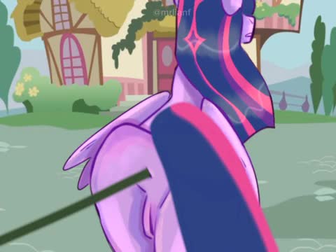 Twilight Sparkle is inflated with water